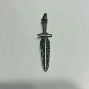 Stainless Steel‎ dagger pendant 2.5”